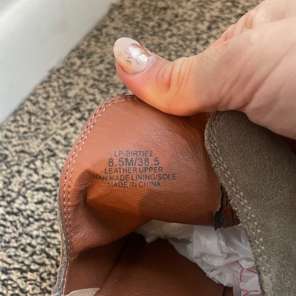 Lucky Brand Brown Suede Fall Booties Women’s Size 8.5 - Picture 5 of 6